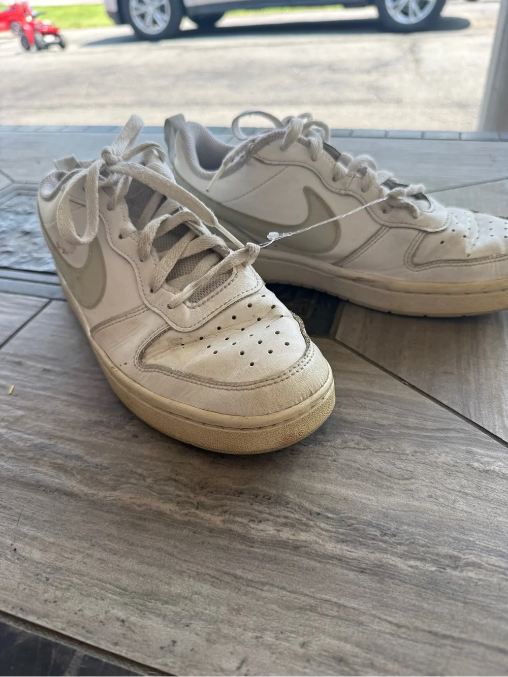 Nike Court Borough Low White Sneakers Women’s Size 7